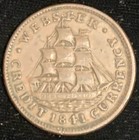 1837 Van Buren Metallic Currency 1841 Webster Credit Current Hard Times Token
