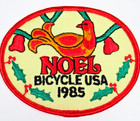Noel Bicycle Usa 1985 Vintage Embroidered Patch Wheelmen Sew On