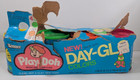 Vtg 70s Kenner Play Doh Can Day Glo Full Set Of 4 Package Complete Cib Htf 1979
