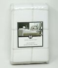 Hotel Collection Waffle Weave Quilted Cotton Linen Pillow Sham - Euro - White