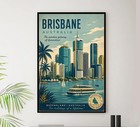 Australia - Brisbane 1 - - Vintage Travel And Tourism Poster 