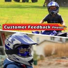 Dot Youth Kids Motorcycle Motocross Helmet With Goggles Gloves S M L Xl Size