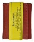 Genuine Leather Kids Small Trifold money Wallet By Marshal Red