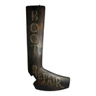 Antique Wood Boot Shoe Repair Advertising Sign
