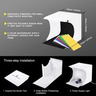 Portable Photo Studio Light Box Tent Led Photography Kit W  6 Backdrops
