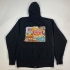 In N Out Burger Black Retro Tattoo Graphic Zip Up Hoodie Sweatshirt Size S