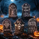 Chambery 25 6  Halloween Tombstones Outdoor Graveyard 25 6inch  Gray