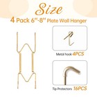 4 Pack Plate Hangers Wall Stainless Steel Invisible Heavy Duty Display