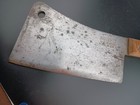 Vintage Heavy Duty Solid Steel 8   Briddell Meat Cleaver Usa Made Knife Butcher