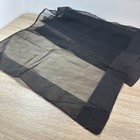 Antique Victorian Black Silk Mourning Veil Edwardian Drape Museum Deaccession