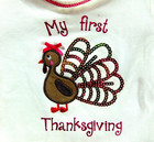 Baby Girl My First Thanksgiving Sparkly Dress Turkey Day W Tulle Ruffles New