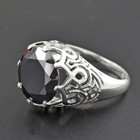 Certified Round Cut 13 10 Ct Black Diamond Ring-925 Sterling Silver Beautiful