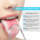 4-pack Tongue Scraper Cleaner Stainless Steel Dental Fresh Breath Cleaning Oral
