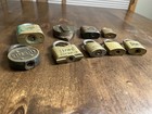 Vintage Brass Padlocks- Lot Of 9- No Keys- Usn  Alpha  Fraim  Wb  Superb