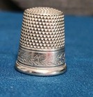 Antique Simons Bros Co Thimble Size 10 Fancy Border