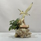 Vintage Kitsch Beach Souvenir Shells Seagulls Topsail Island Nc