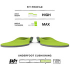 Superfeet High Arch Orthotic Insoles - Trim-to-fit Support Running Hiking Green