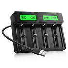 Hiquick Universal Lcd Charger For 1 2v Aa Aaa C D Ni-mh   3 7v Li-ion Batteries
