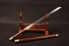 30  damascus Folded Steel Chinese Tang Dynasty Dao Straight Sharp Sword Rosewood