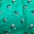 Vintage Green Cheongsam Qipao Dress Handmade Asian Brocade Mandarin Collar