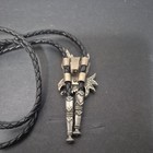 Vintage Native American Turquoise  Eagle Bolo Tie