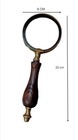Antique Brass Heavy Magnifying Glass Vintage Magnifier Collectible Gift Item