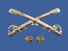 U s Civil War Cavalry Cross Sabers Cross Swords Large Kepi Hat Badge