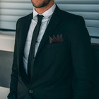 Prefolded Pocket Squares For Men Solid Color Business Wedding Suit Handkerchief