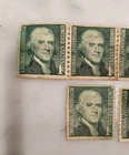Lot Of 5 Thomas Jefferson 1   1 Cent Us Postage Stamp Green Unused Free Shipping 