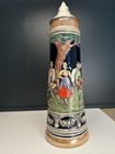 Vintage Gerz German Beer Stein 2l Tanz Auf Der Alm Large 2 Liter Lid W Germany