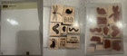 Stampin Up Rubber Stamp Sets Lot Of 9 Retired Cling Clear Wood Mount Card Making