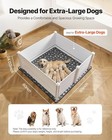 Vevor Dogs Whelping Box  60 X 60 X 24 Inch  Plastic Pvc Puppies Playpen With Hei