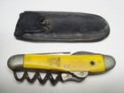 Circa 1900 Anheuser-busch Walrus Bone Handled Pocket Knife   Pouch  St  Louis