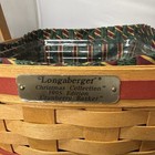 Longaberger Square Basket With Double Handles With Plastic And Cloth Liners
