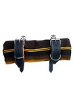 Motorcycle Belt Blanket Holder Biker  Mexican Made  Real Leather  Brown - Gold