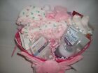 Baby Girl  bundle Of Joy  20 Piece Baby Shower Gift Basket Or Centerpiece