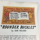 Vtg Doodle Page Rounder Buckles Series 1d Pg 10 Craftool Leather Tracing Pattern