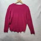 Time And Tru Womens Pink Waffle Knit Long Sleeve Thermal Shirt Top Xxl 2xg