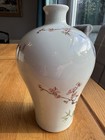 A Nice Antique vintage Chinese Porcelain Birds   Blossom Vase Qianlong Seal Mark