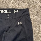 Under Armour Kids Girls Black Cropped Softball Pants Size Youth Medium Ym