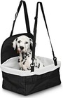 Pet Car Booster Seat  Dog Ride  Includes Safety Leash And Zipper Storage Pocket