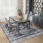  Washable Area Rug 6x9 Living Room Rug Stain   Water Resistant Foldable Thin 