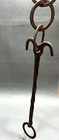 Antique 18th Century Hand Forged Wrought Iron Hearth Fireplace Cooking Pot Chain