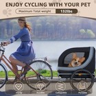 Dog Bike Trailer  wagon Cargo Carrier Attachment For Travel With Large Wheels