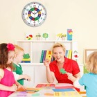 Learning Clock For Kids Learning To Tell Time 14 Inch   Battery Operated Silent