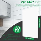Art3d 10-pack Smooth Drop Ceiling Tile 2ft X 4ft pvc Ceiling Panel 80 Sq Ft