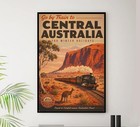 Australia - Central Australia - - Vintage Travel And Tourism Poster 