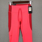 Under Armour Womens S Heat Gear Ankle Leggings Compression Pants Color Block New