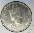Ethiopia 25 Matonas Ee 1923  1930-31  Bu Nickel Coin Km 30