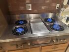 Vintage Chambers  4-burner    in-a-top    Broiler Gas Cooktop  Copper
